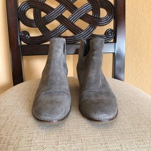 Cole Haan suede slip on booties